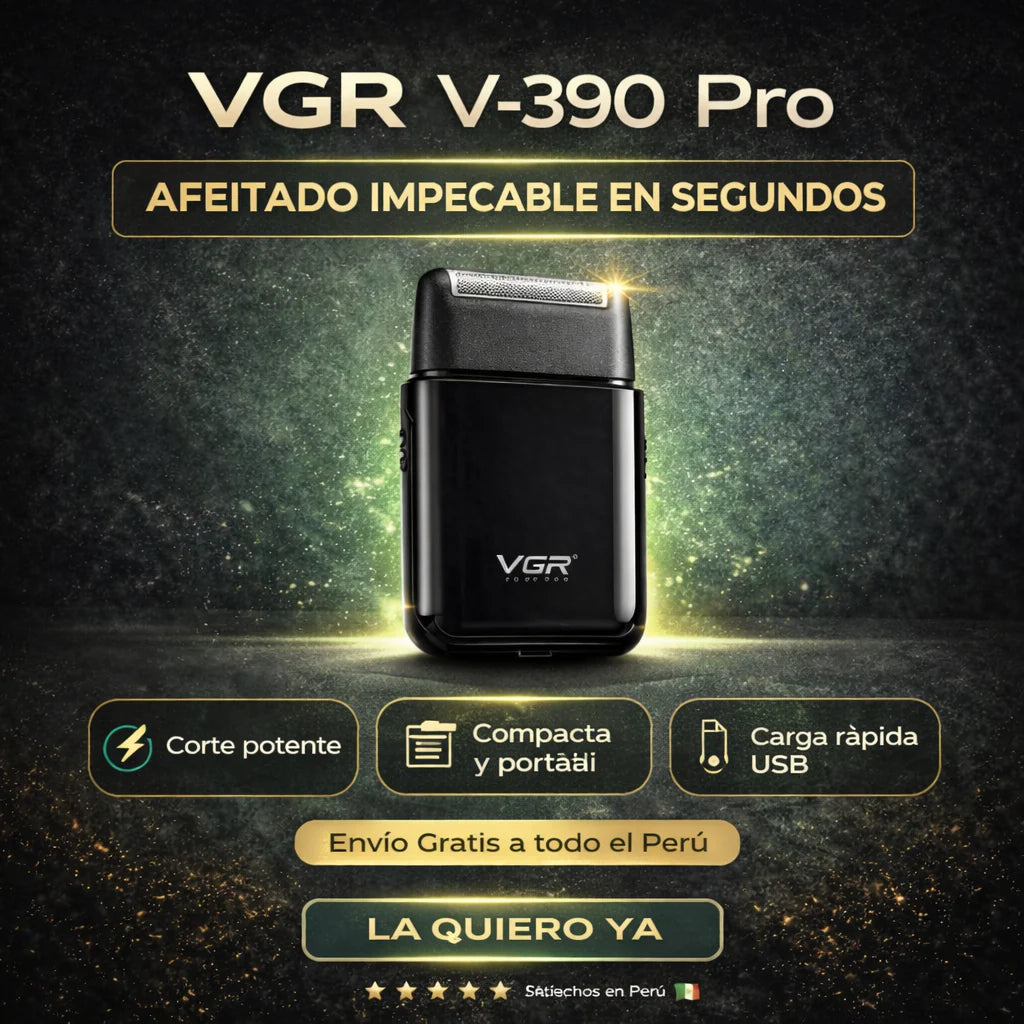 NUEVA AFEITADORA VGR-390 PRO - Dile adiós a los vellos